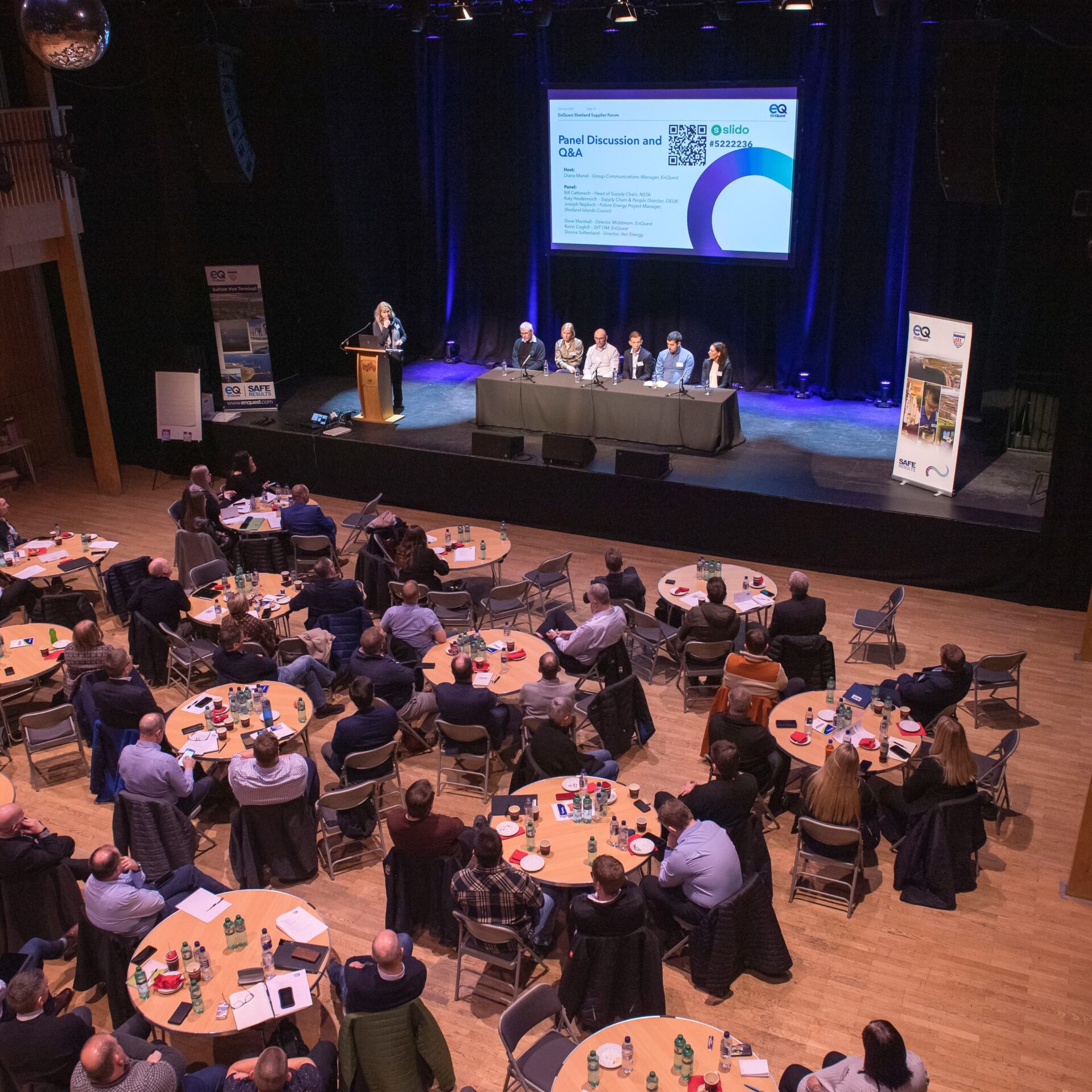 Diana was panel host at EnQuest’s successful Supply Chain Forum in Shetland, February 2024.